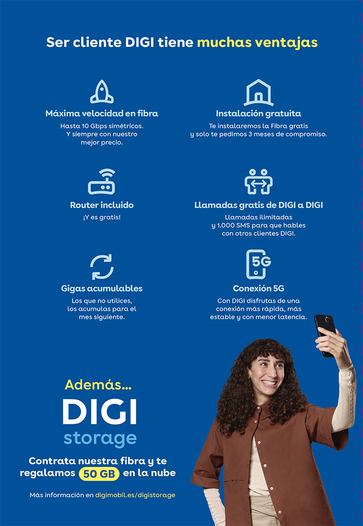 Gratis con DIGI: 50GB Gratis en la nube